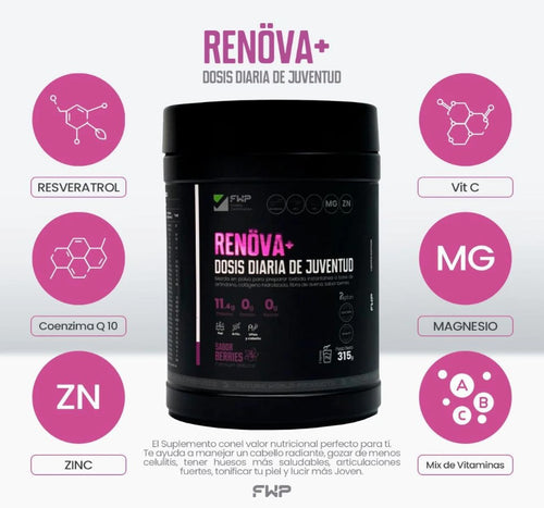 COLÁGENO  RENOVA+ EL ELIXIR DE LA JUVENTUD