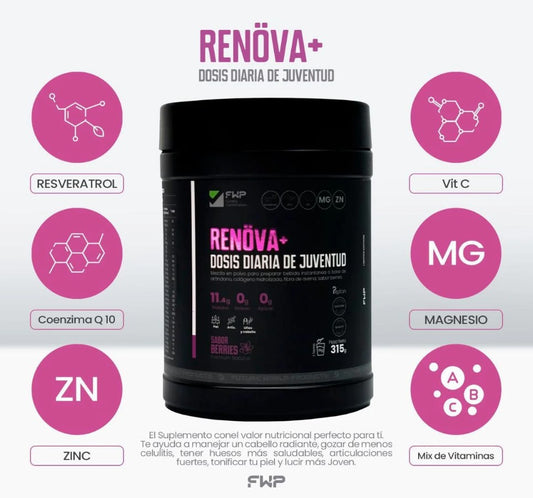 COLÁGENO  RENOVA+ EL ELIXIR DE LA JUVENTUD